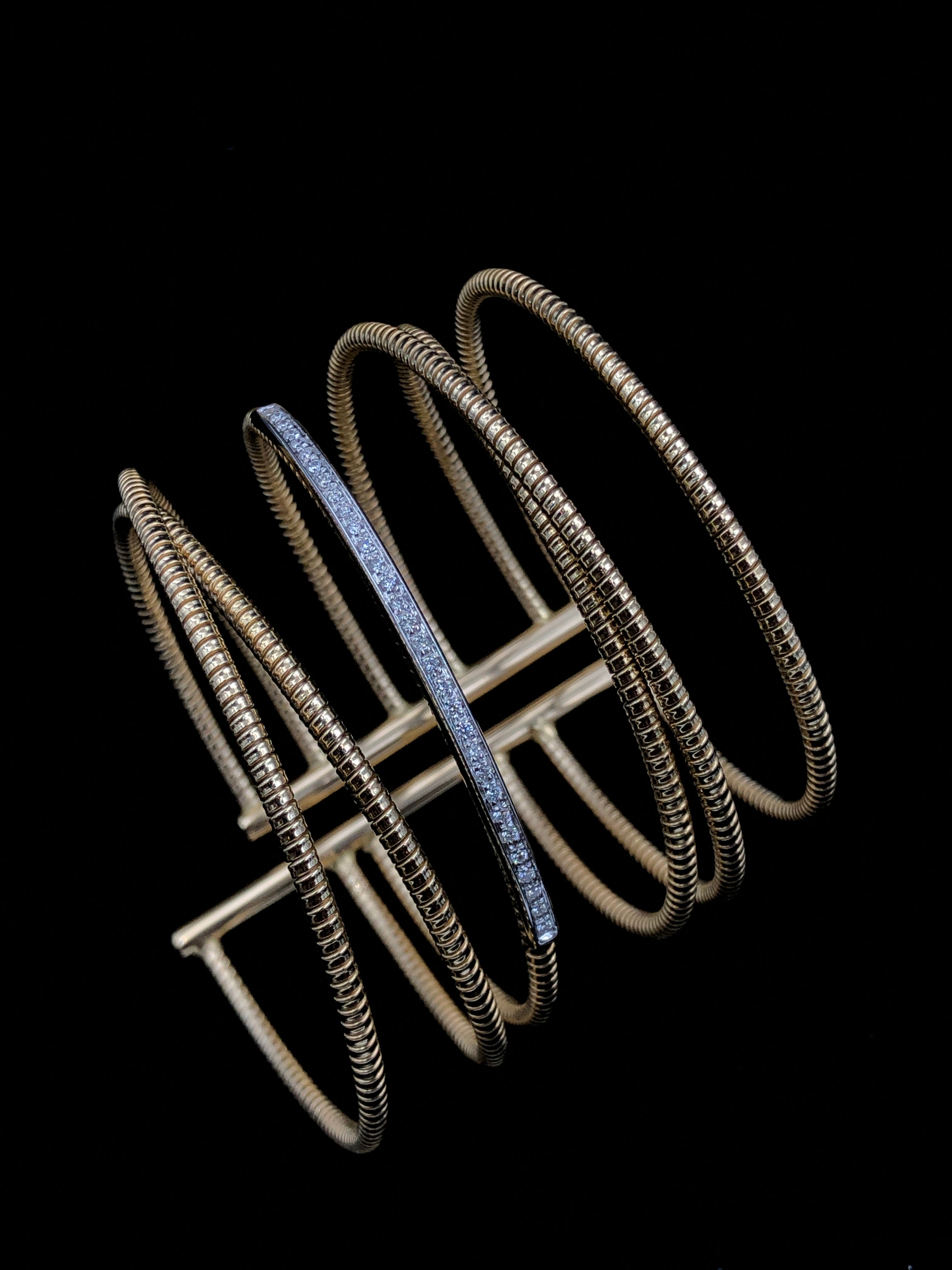 6 Row Bracelet with Diamonds