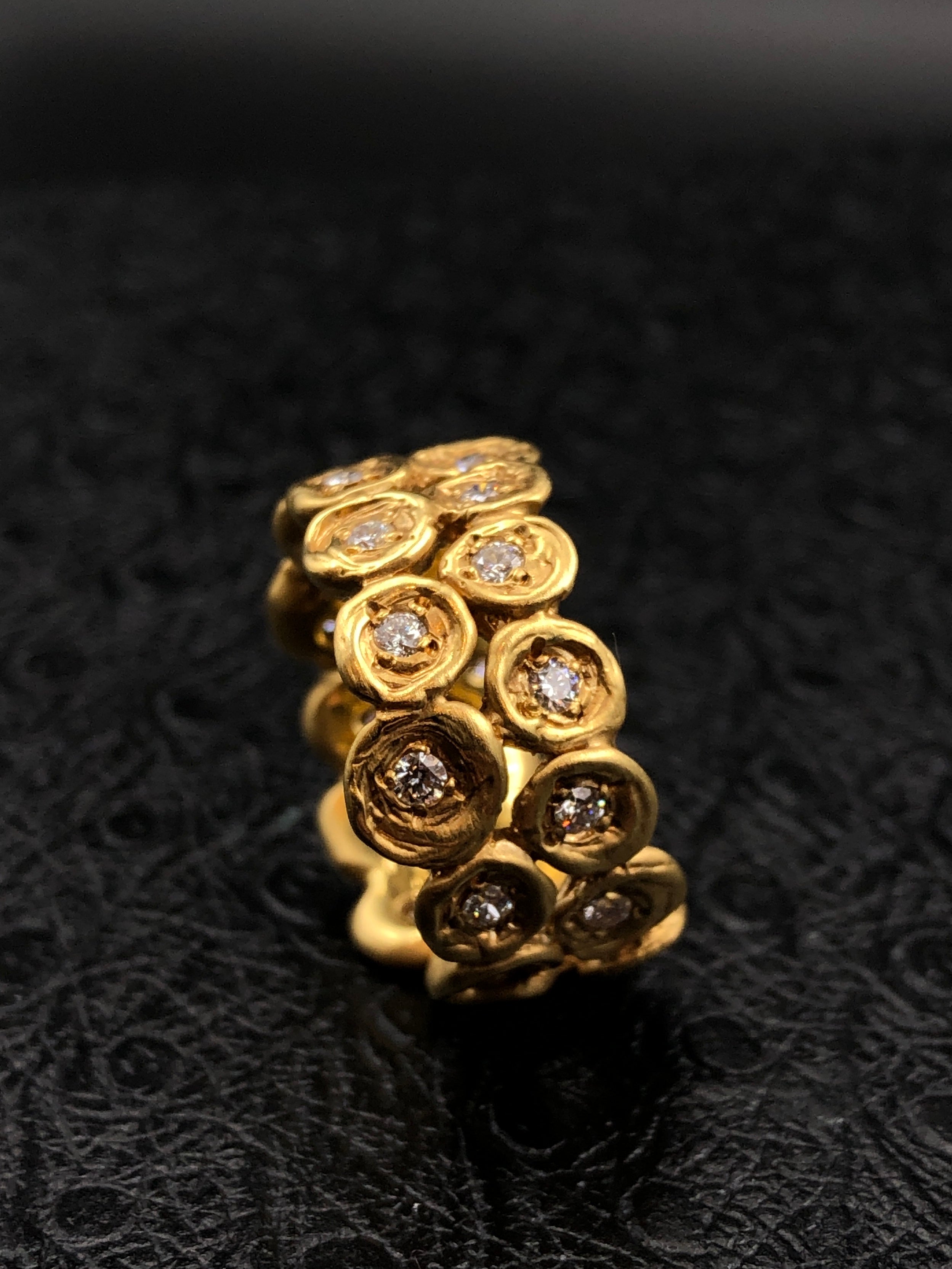 Double Row Blossom Ring