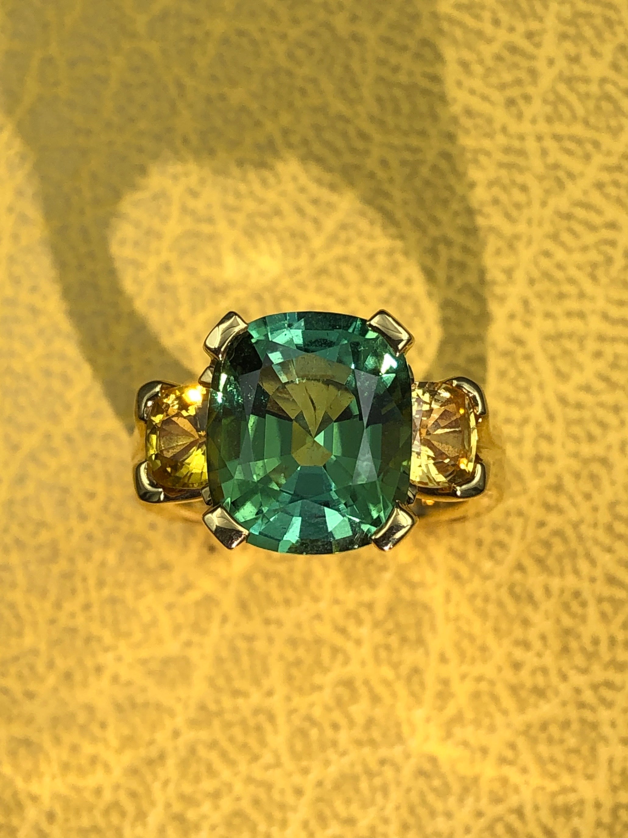Tourmaline with Yellow Sapphire