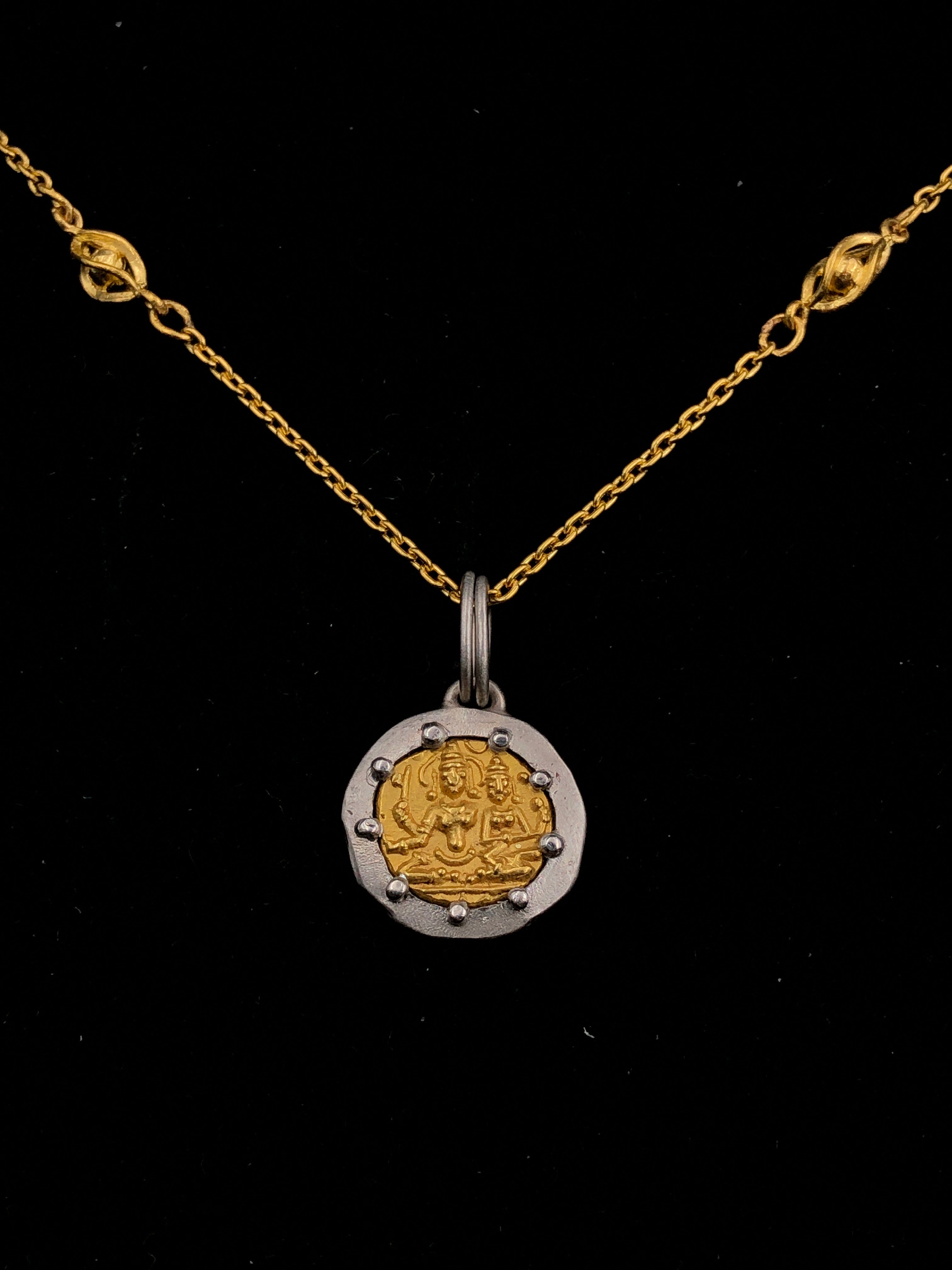 Half Pagoda Coin Pendant
