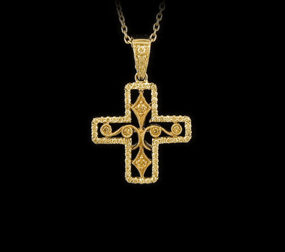 Scrolled Delicate Cross