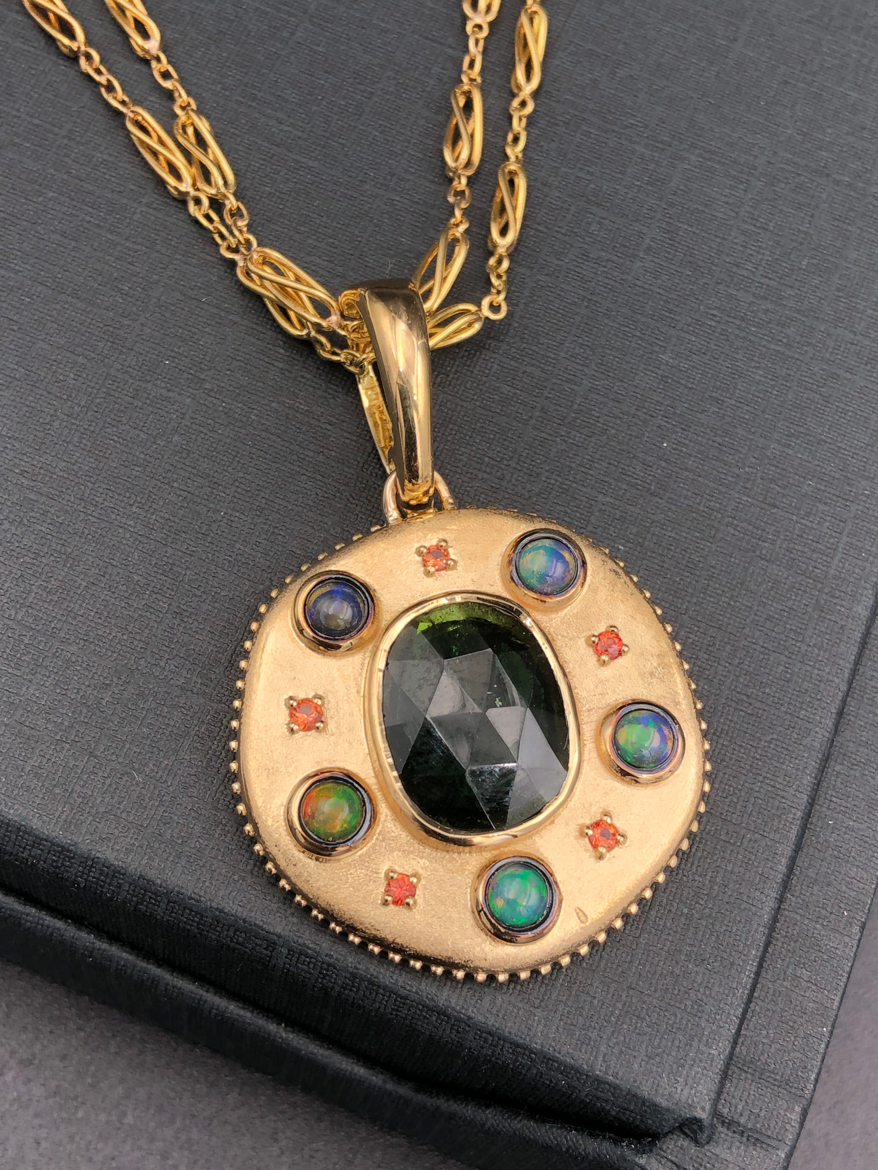 Tourmaline  with Opal