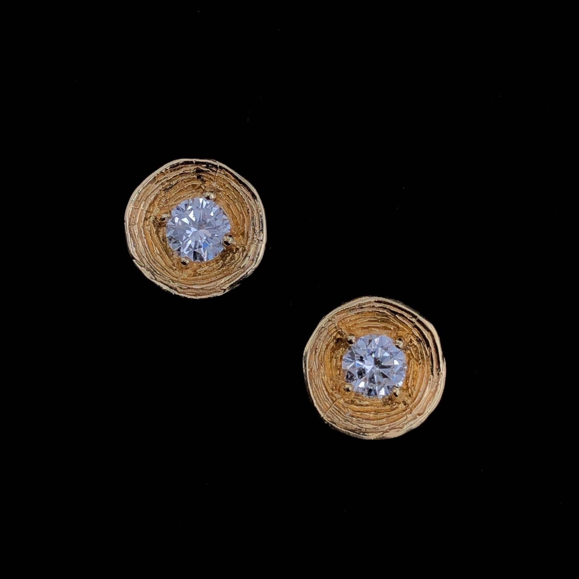 Organic Diamond Studs