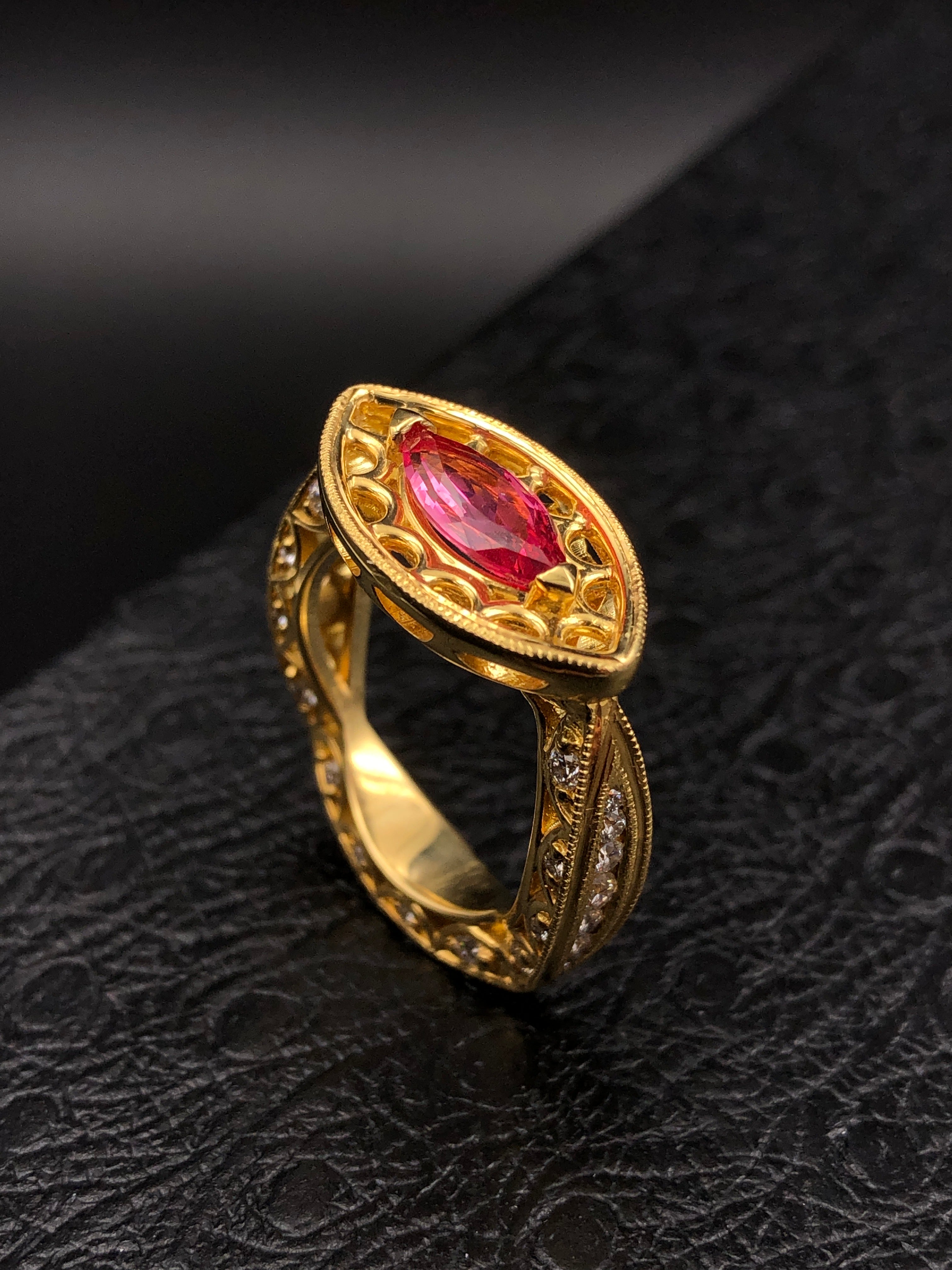 Tanzanian Marquise Spinel Ring